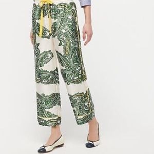 J Crew Relaxed Pant In Paisley Twill